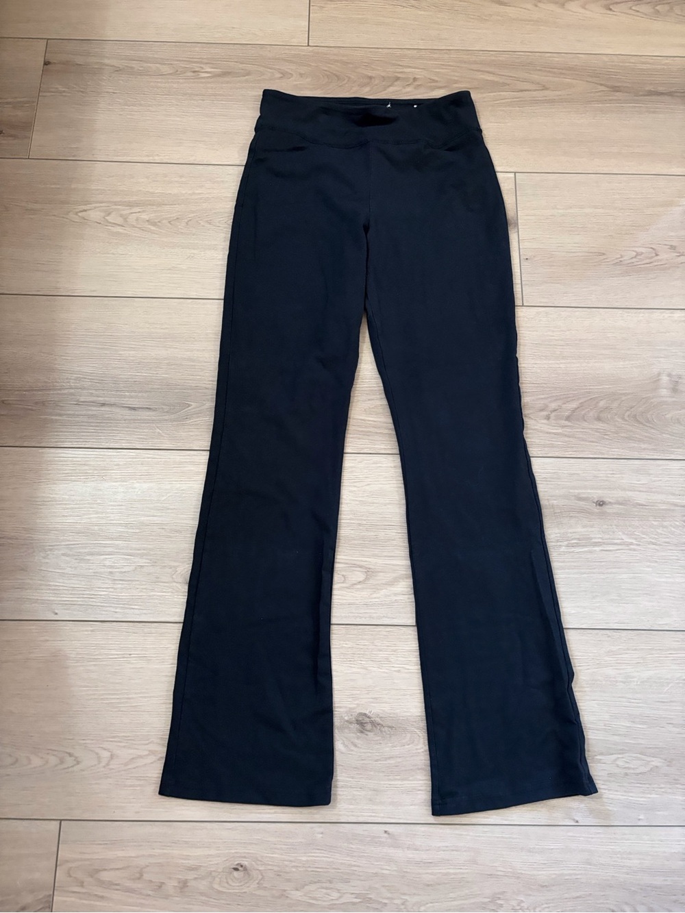 SO Black Boot-Cut Yoga Pants with Flare